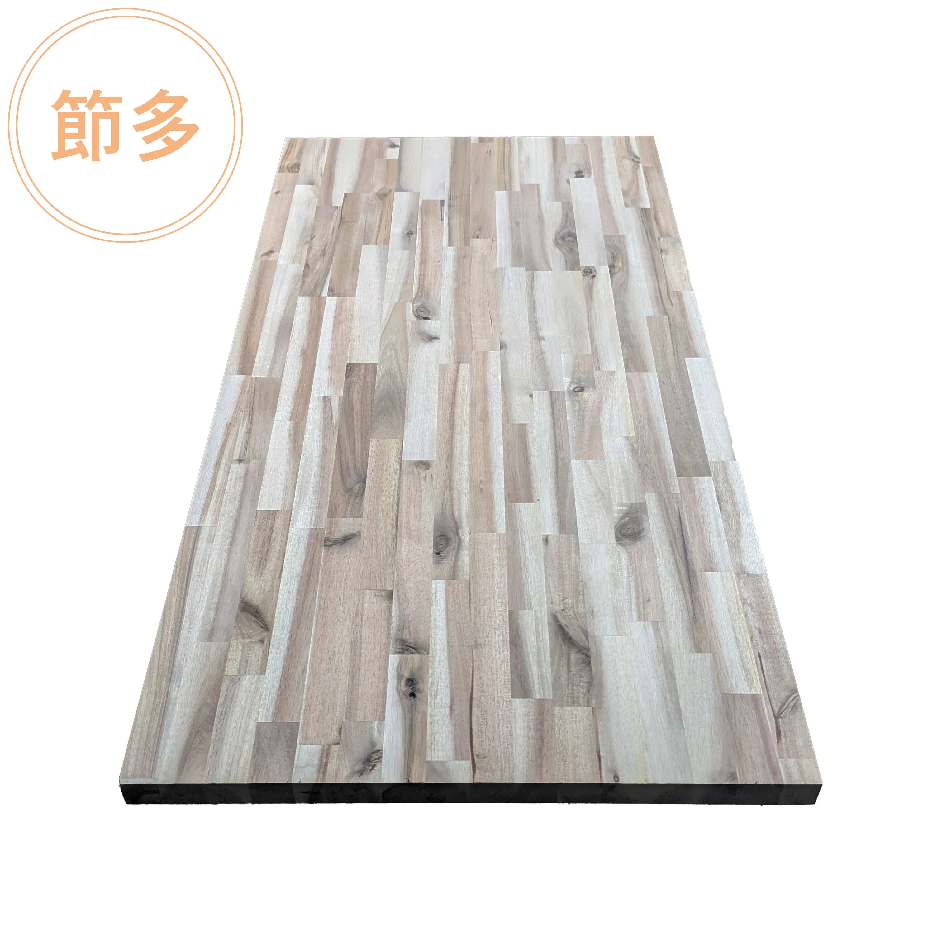 テーブル / デスク アカシア材 節有 × アイアン脚 口型