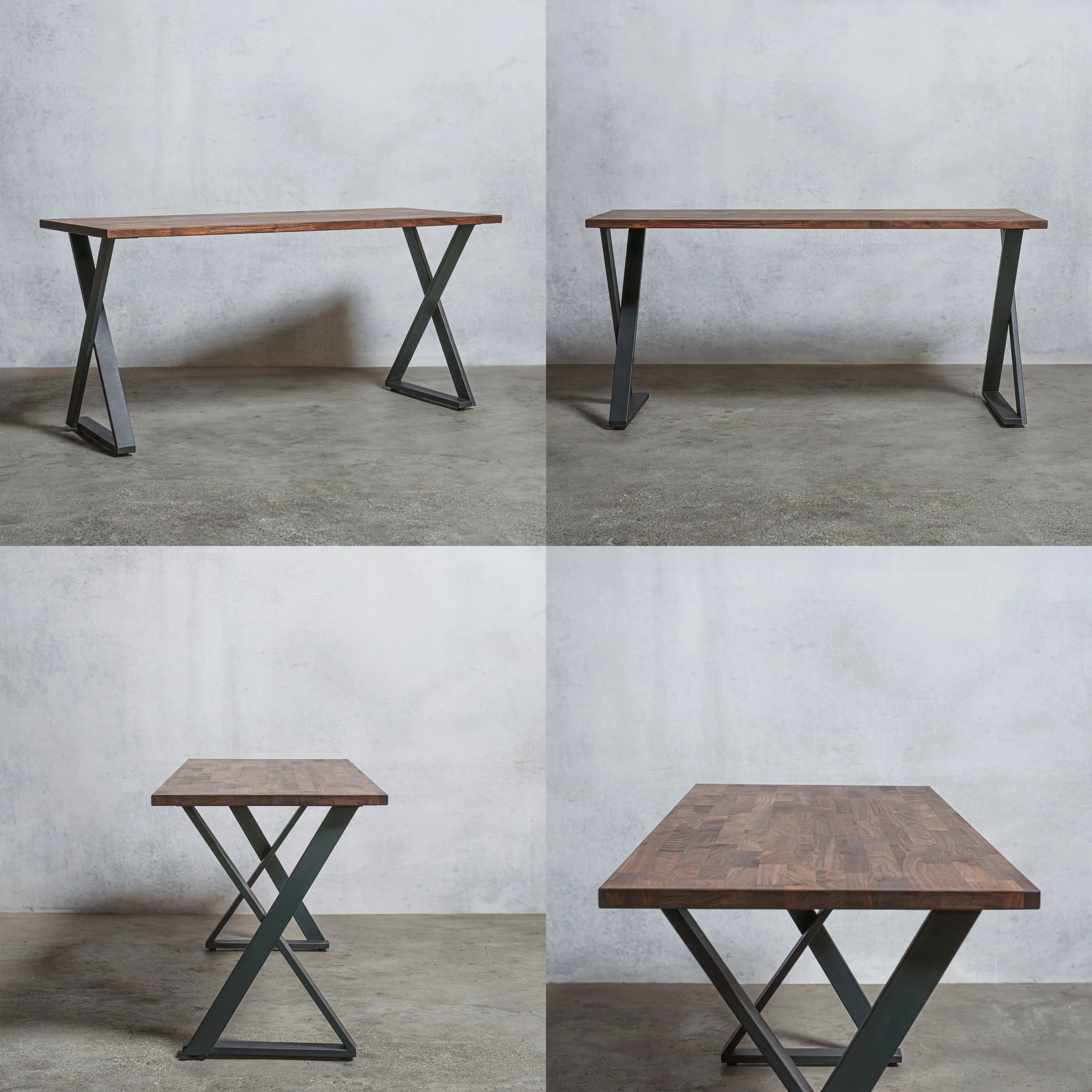 テーブル / デスク ウォールナット材 × アイアン脚 Z型 — 清水材木店 テーブル / デスク ウォールナット材 × アイアン脚 Z型 — 清水材木店