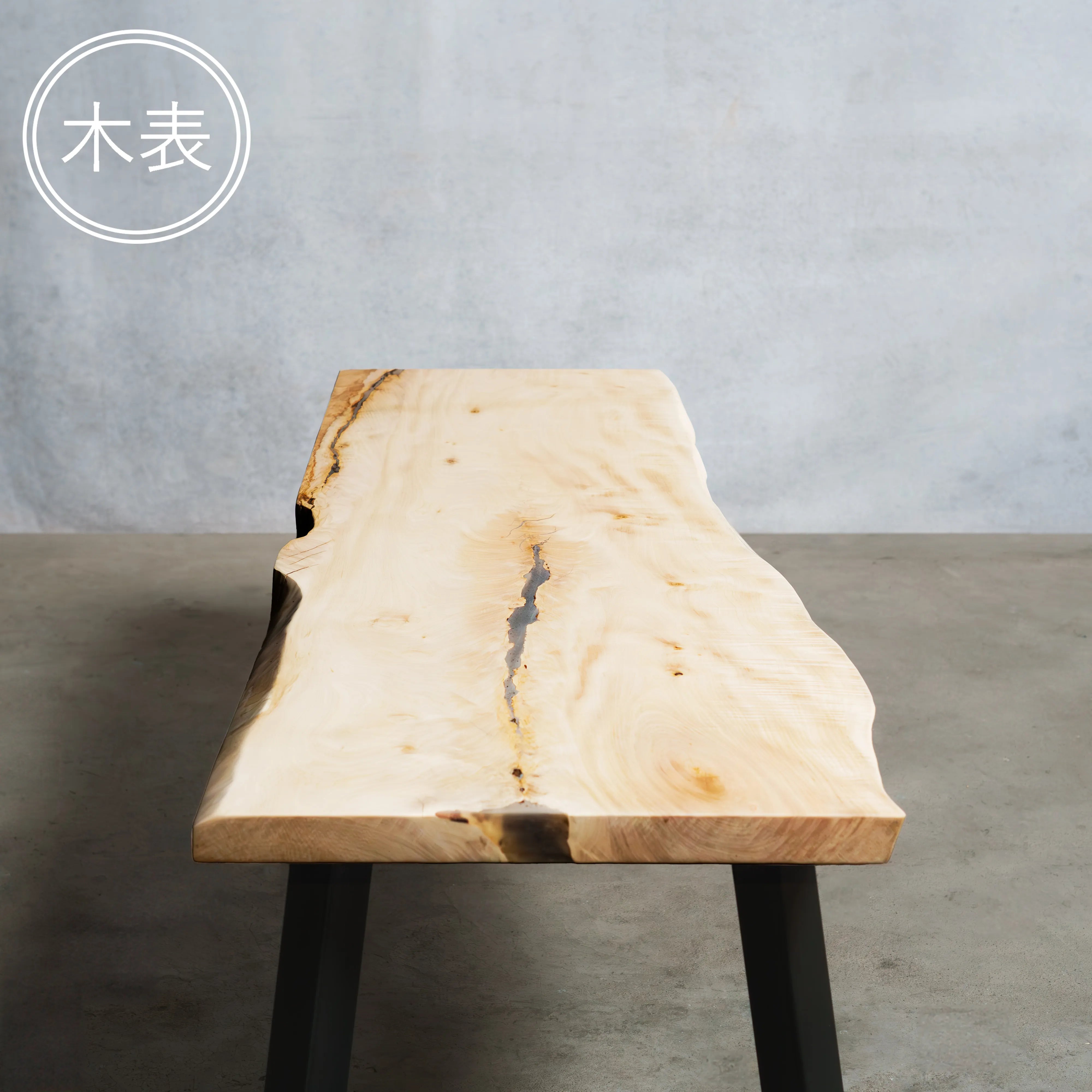 一枚板 トチ 40×415~515×1365mm