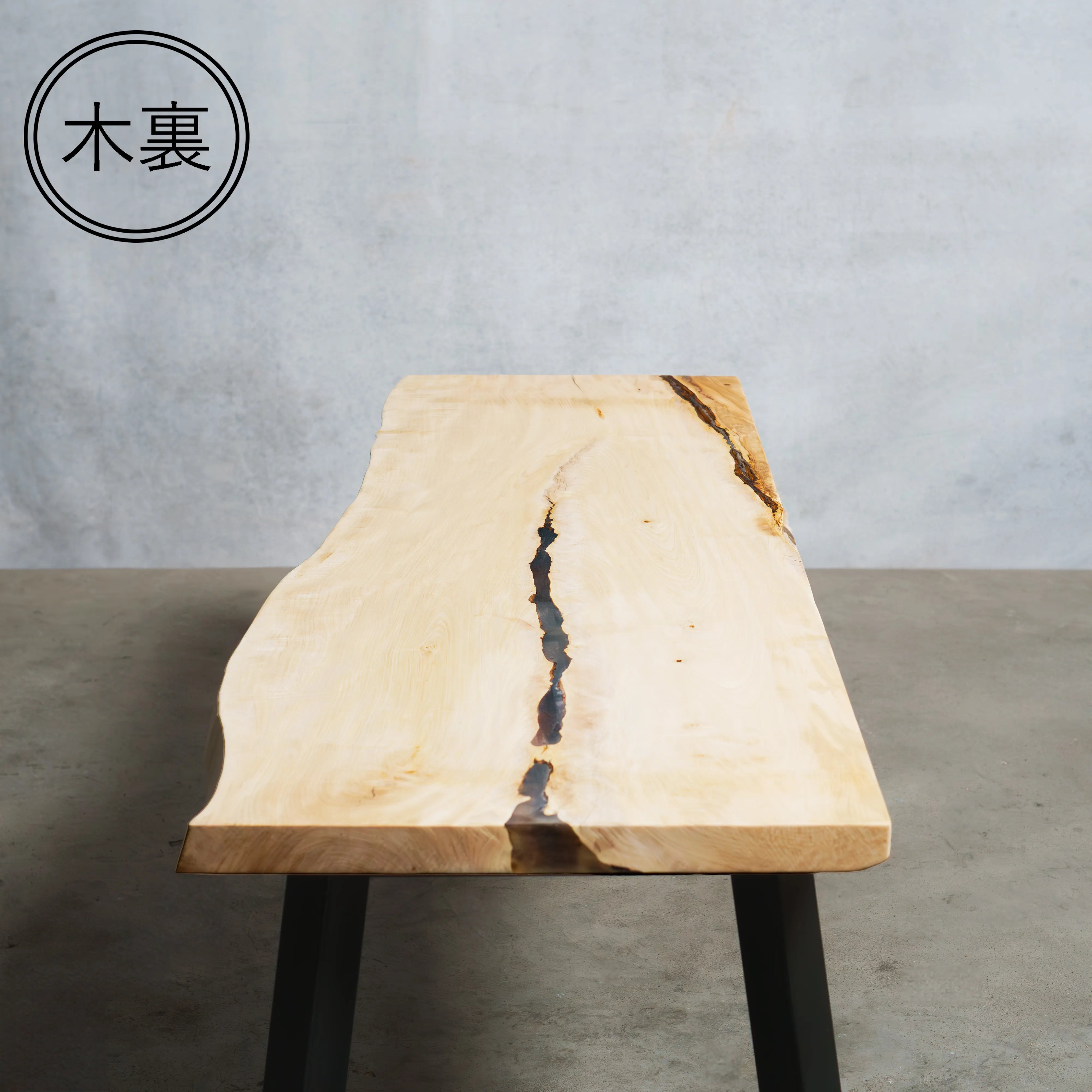 一枚板 トチ 40×415~515×1365mm