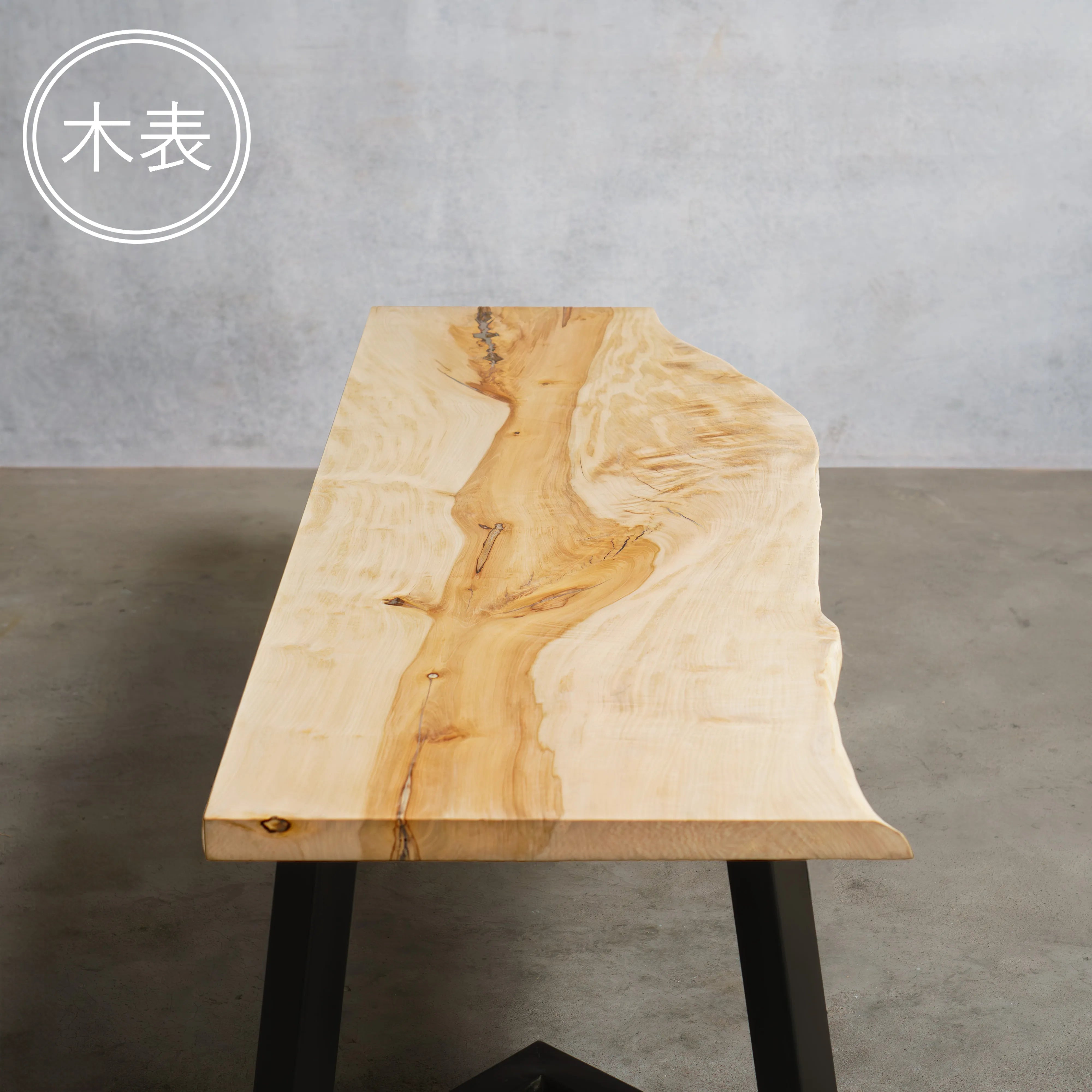 一枚板 トチ 33×350~500×1480mm