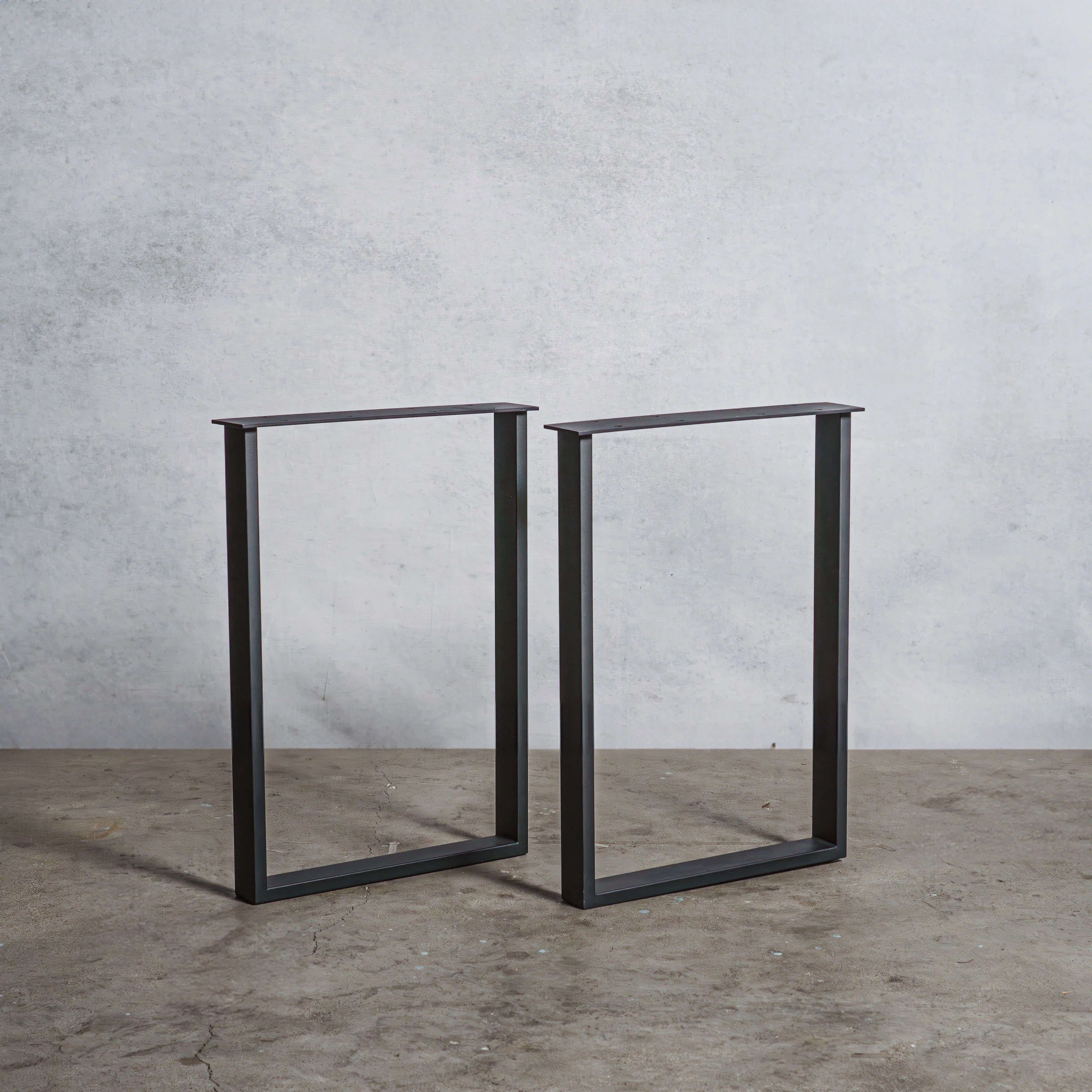 アイアン テーブル脚 口型 奥行480×高さ670mm 【清水材木店】 アイアン テーブル脚 口型 奥行480×高さ670mm 【清水材木店】