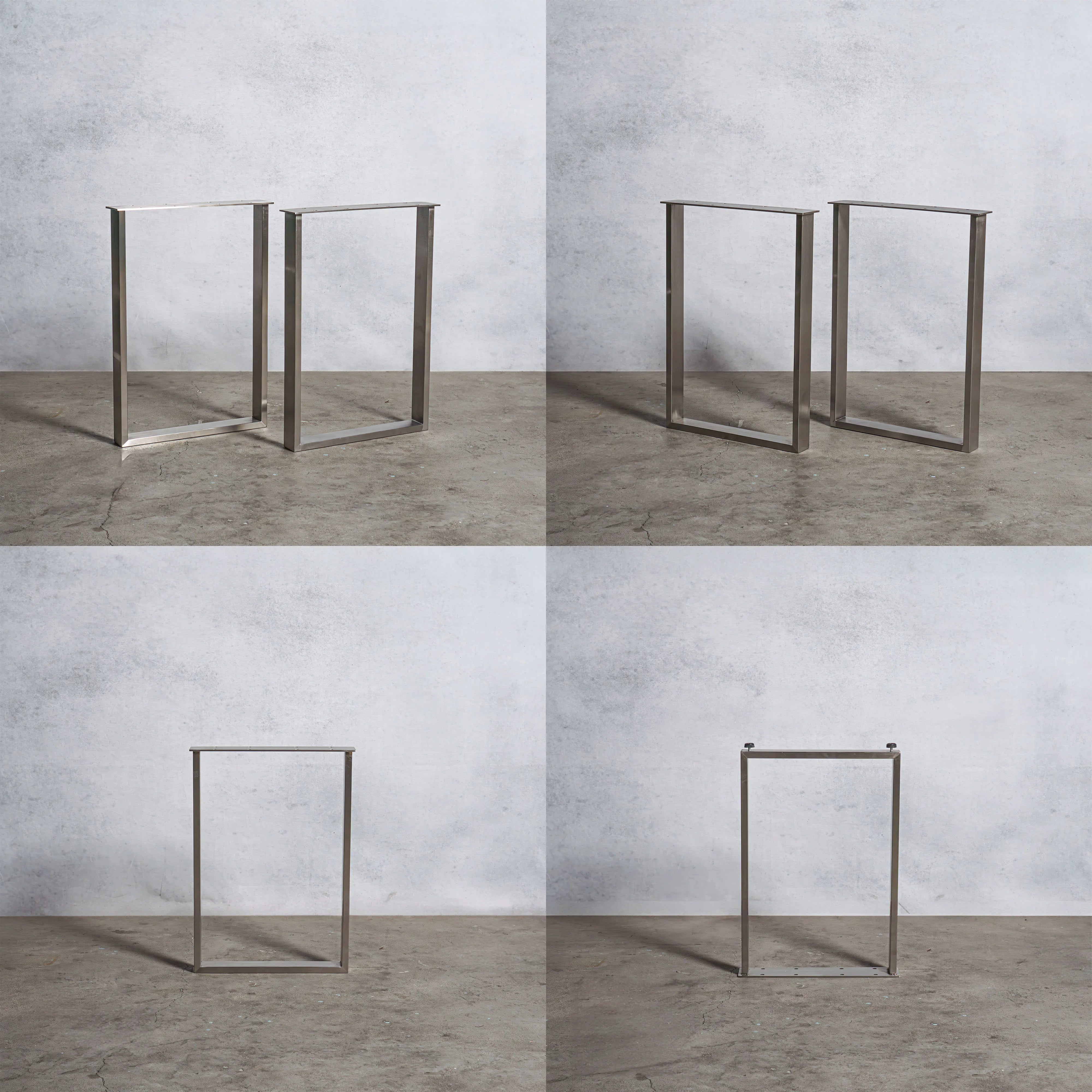 アイアン テーブル脚 口型 奥行480×高さ670mm 【清水材木店】 アイアン テーブル脚 口型 奥行480×高さ670mm 【清水材木店】