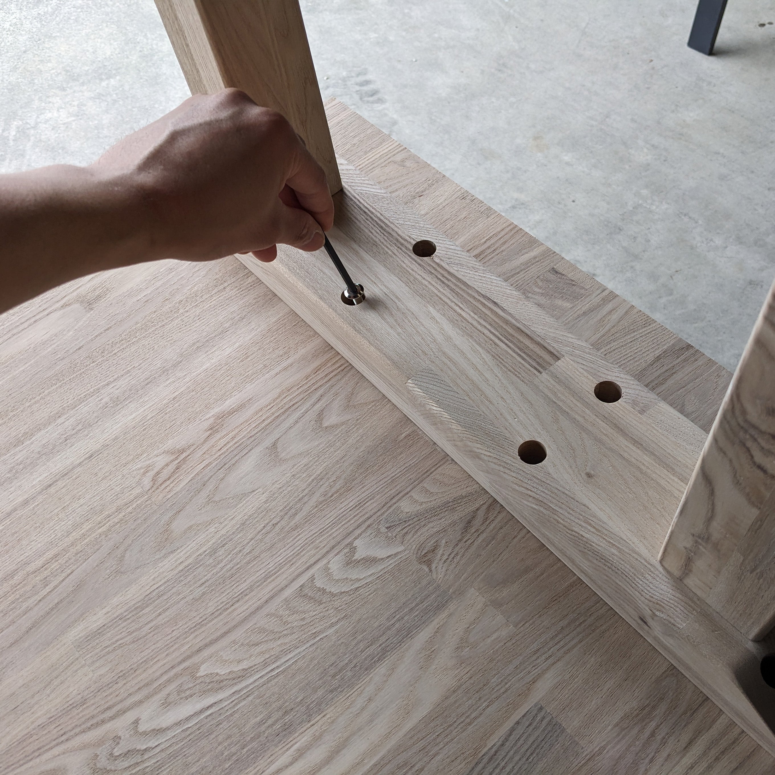 木製 テーブル脚 エ型 オーダーメイド
