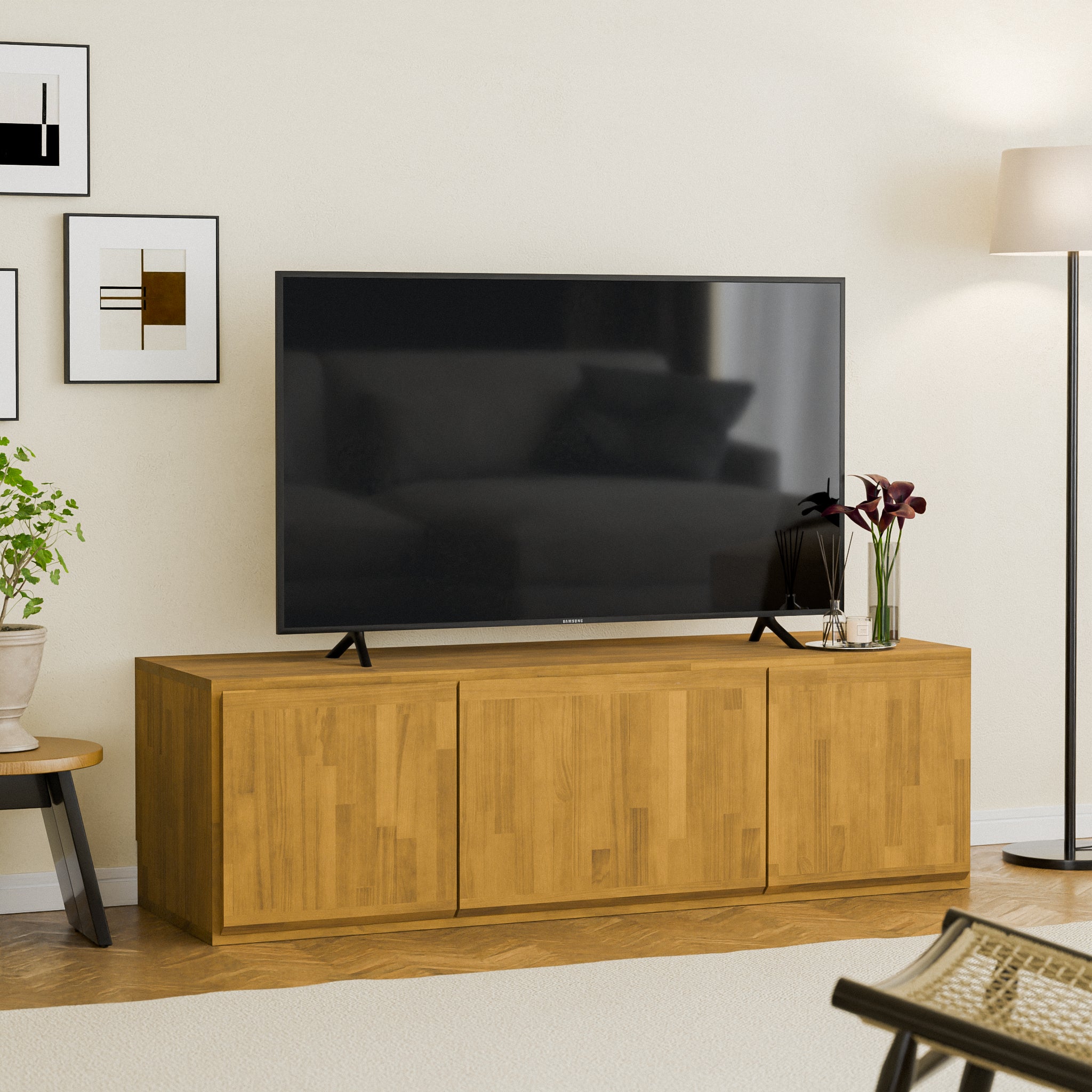 TAANAA W128cm×H39cm｜天然木オーダー収納