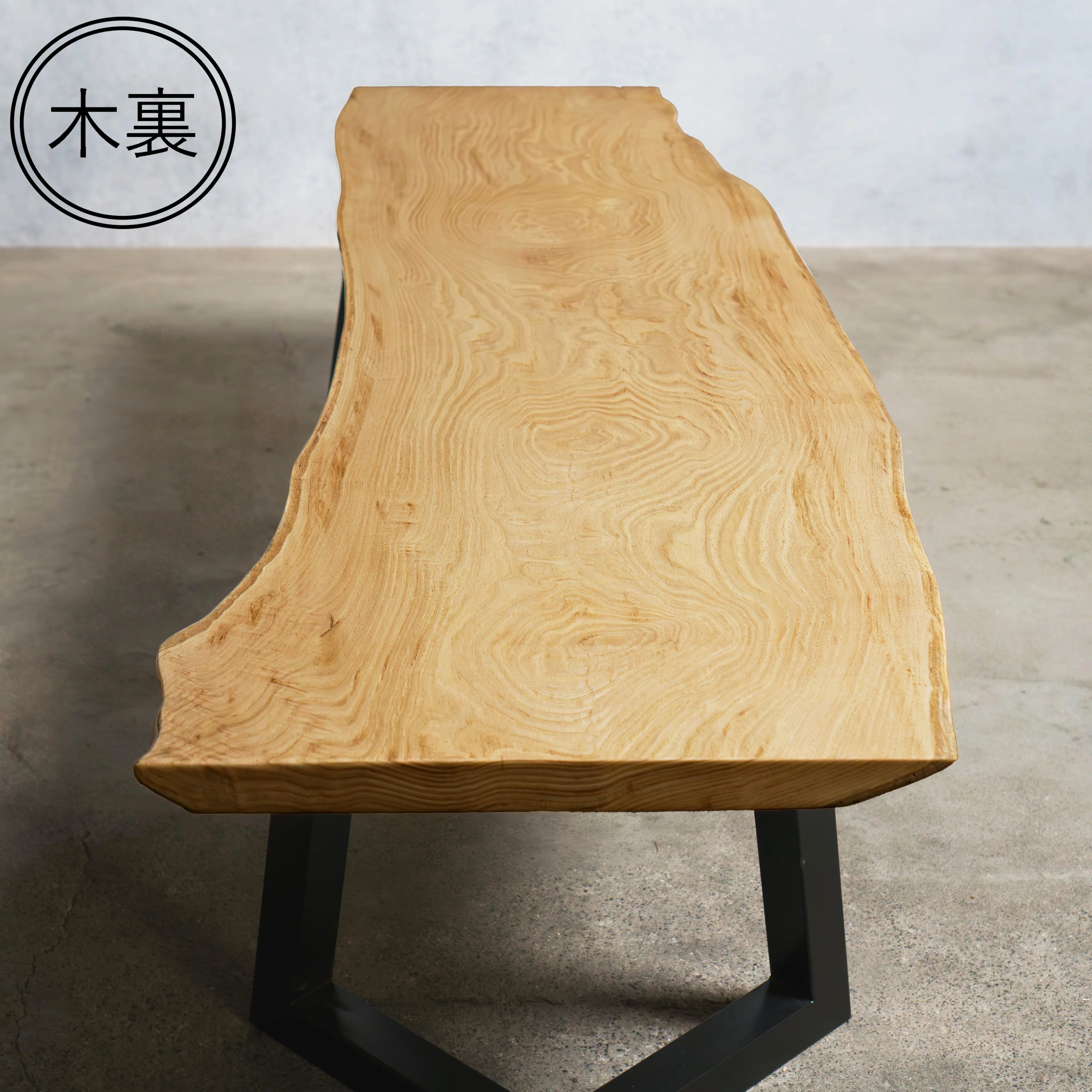 一枚板 クリ 35×390~530×1805mm