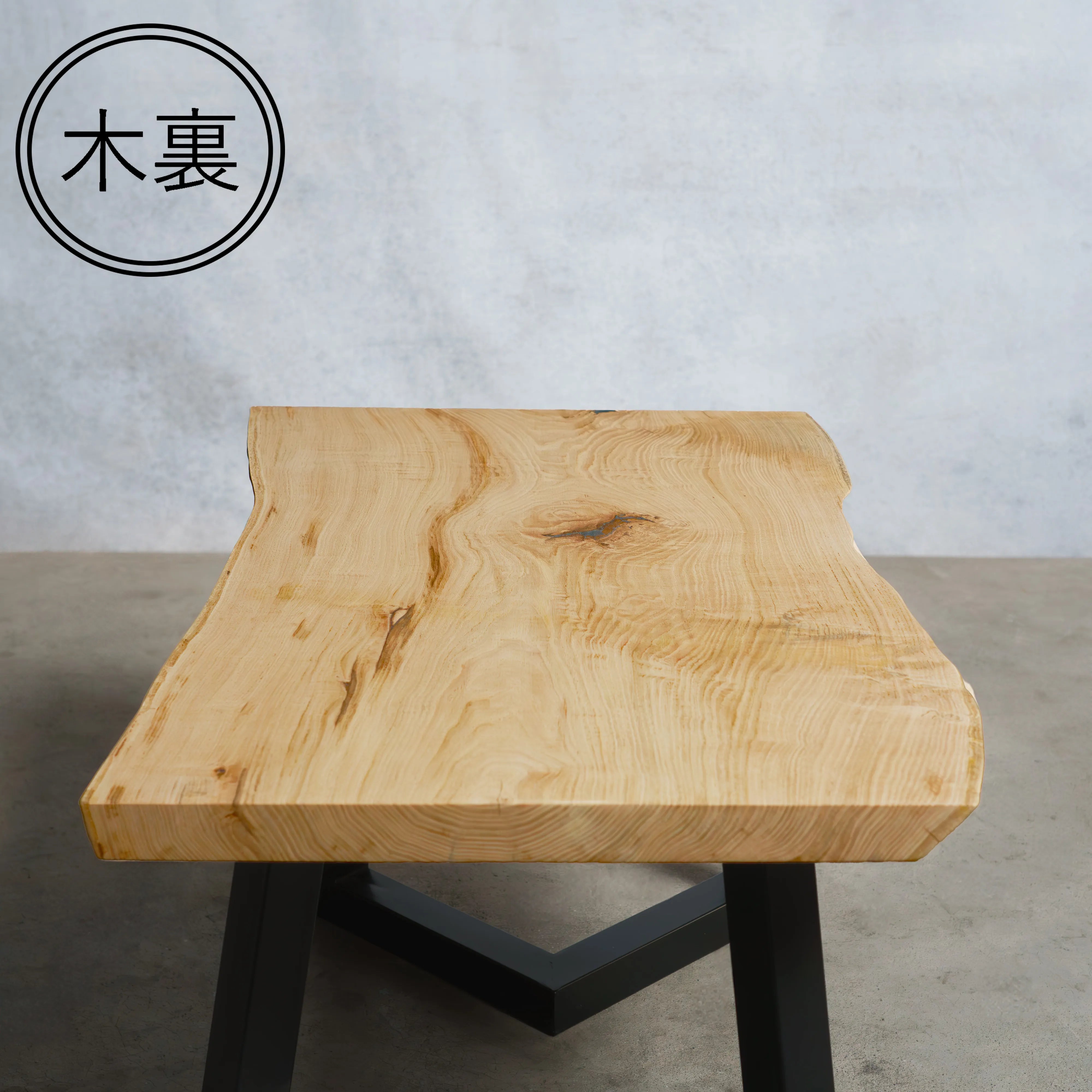 一枚板 クリ 40×510~575×945mm