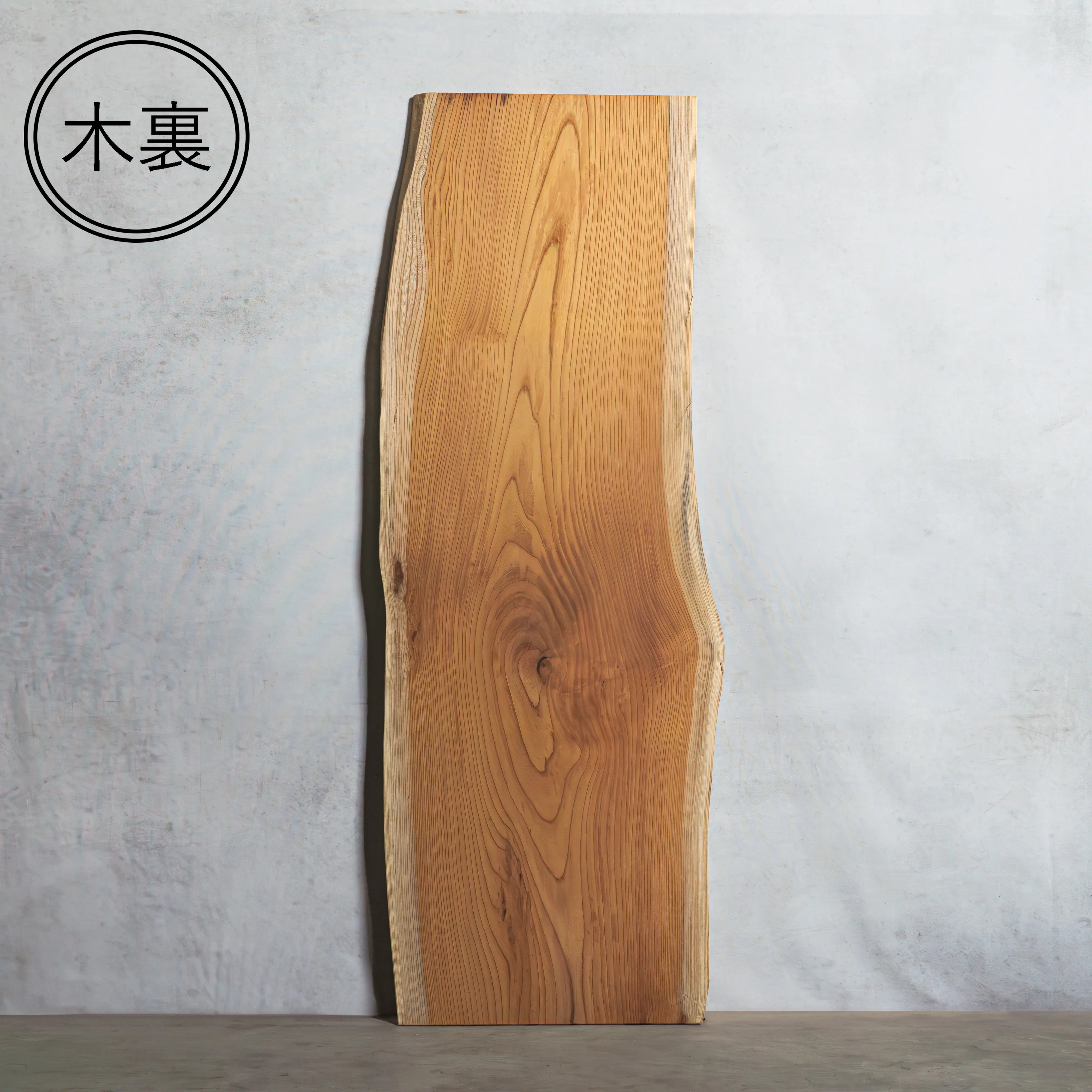 一枚板 ケヤキ 45×580~725×1990mm