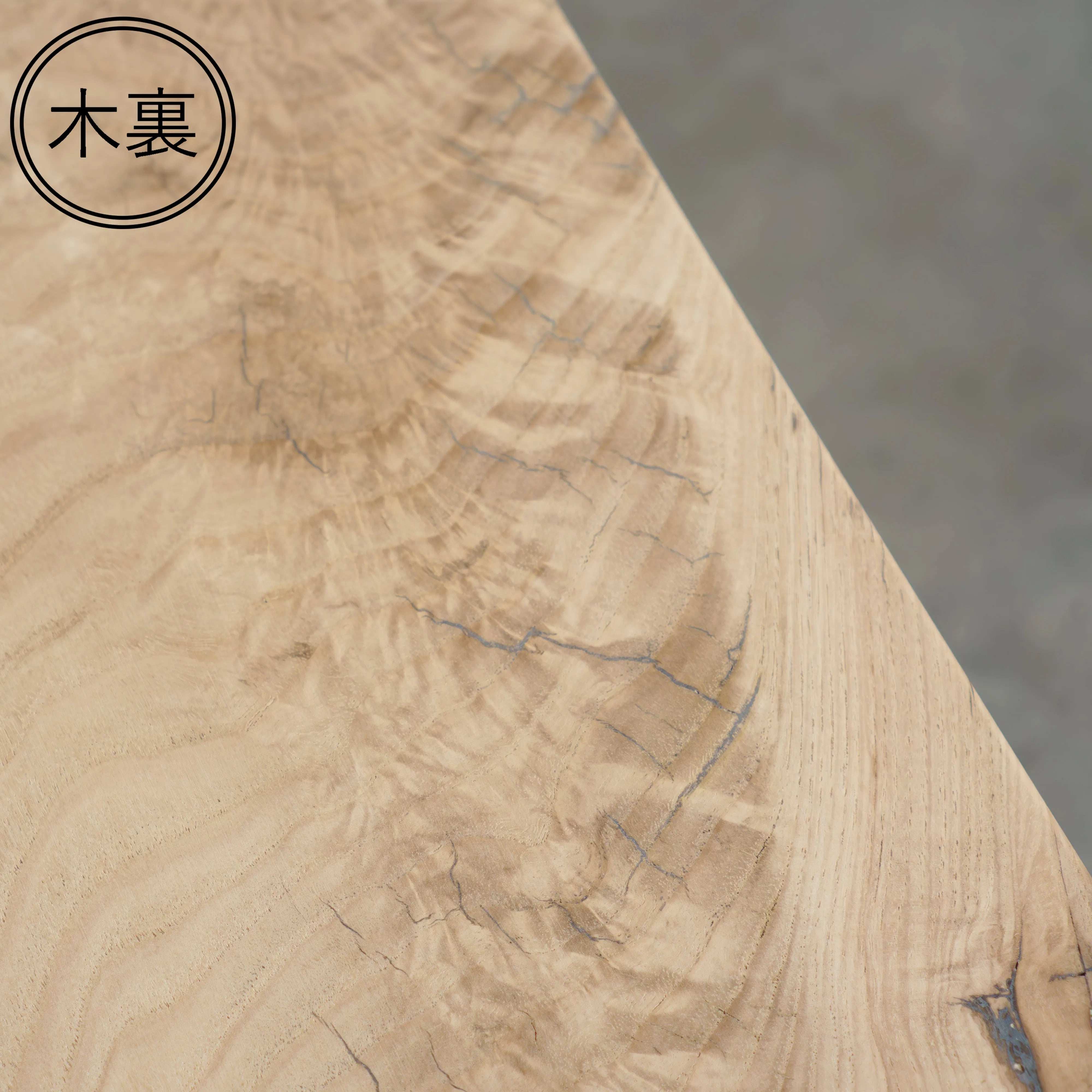 一枚板 クリ 38×400~430×550mm #kr0006