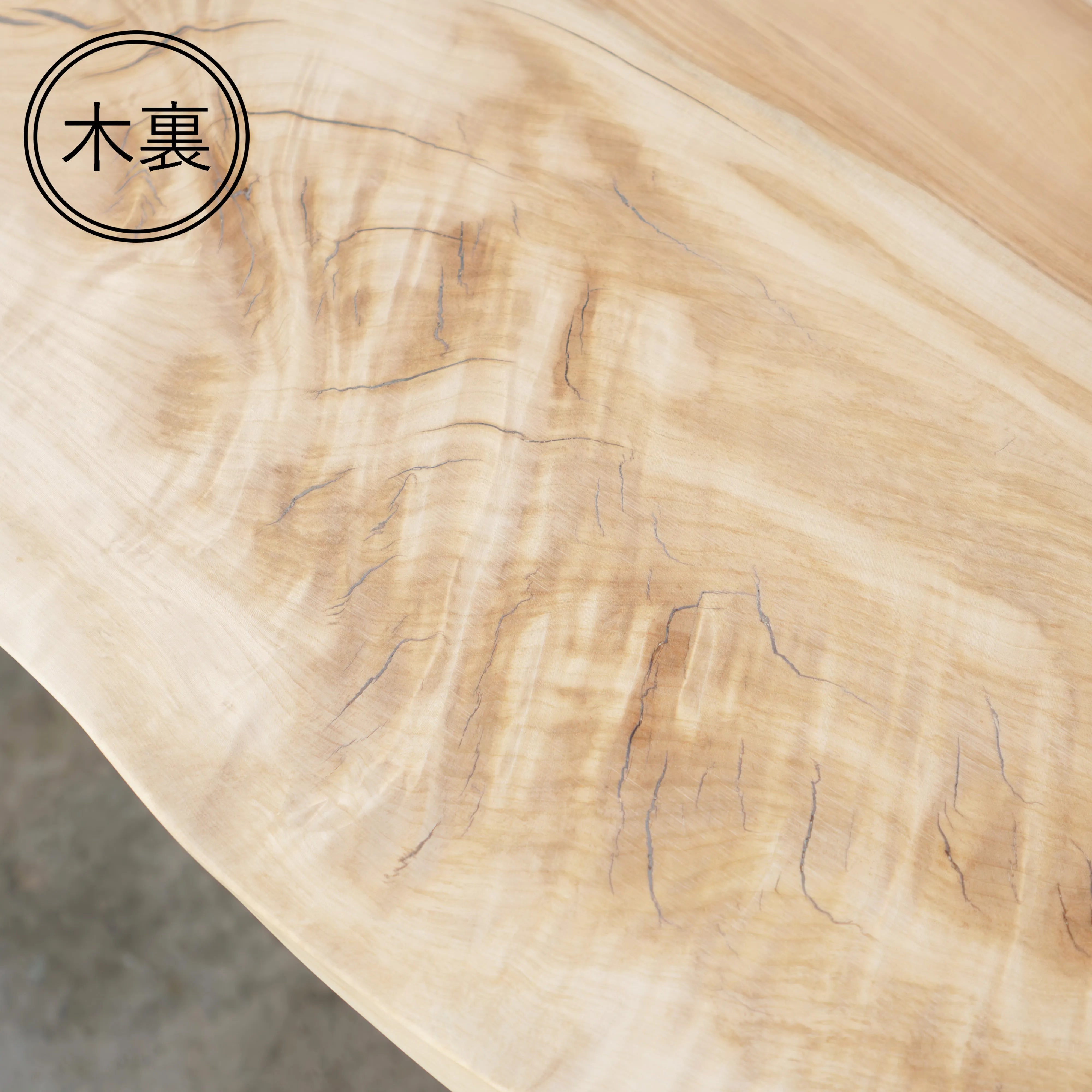 一枚板 トチ 33×350~500×1480mm