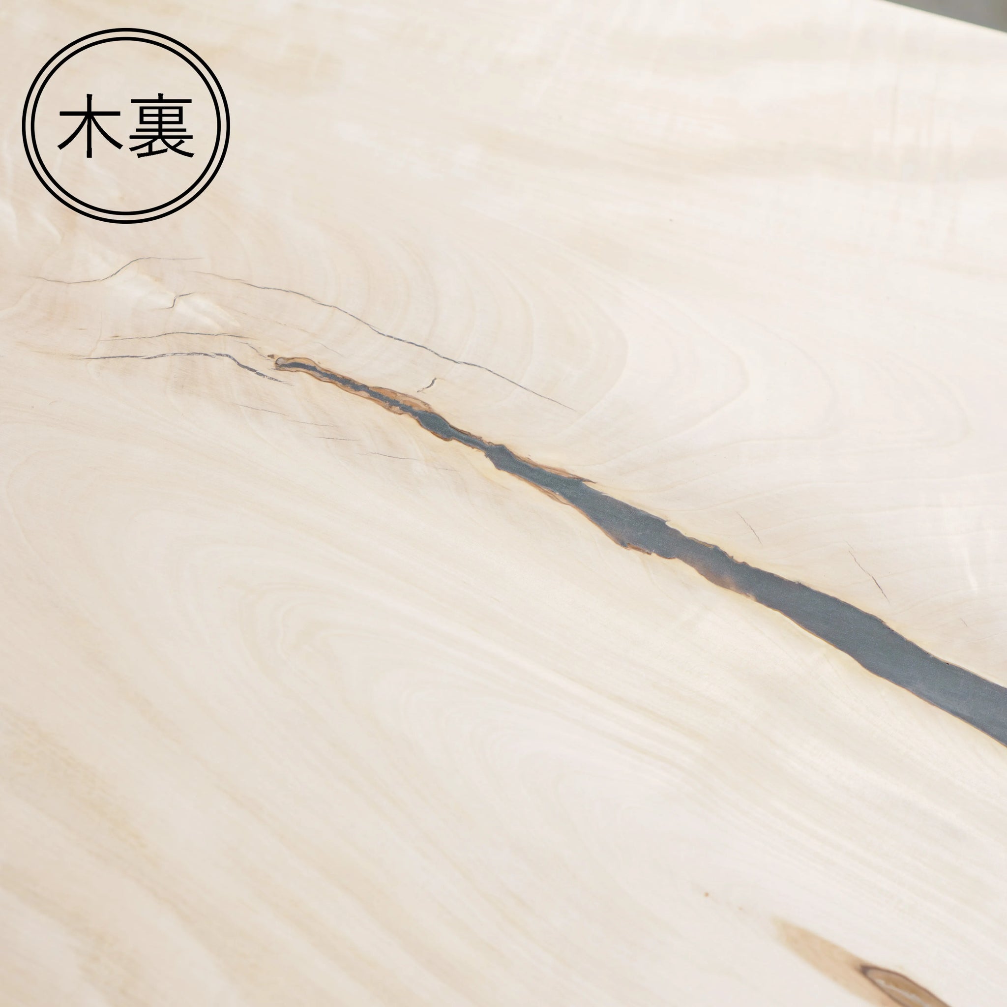 一枚板 トチ 40×465~740×1495mm